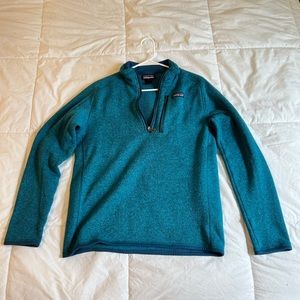 Patagonia Better Sweater 1/4 zip Teal
